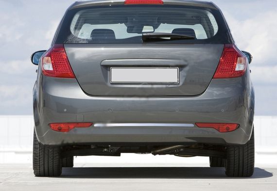 Накладка на задний торец OmsaLine (HB, нерж.) для Kia Ceed 2007-2012 гг | Зображення 1