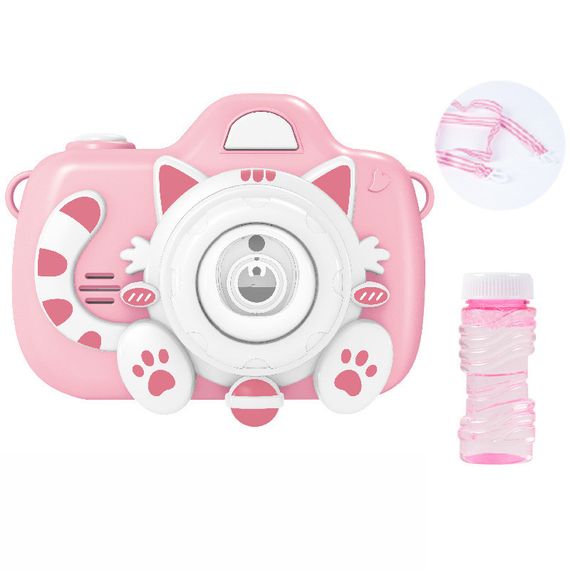 Фотокамера-генератор мильних бульбашок 1001 Kitty Children's camera Pink | Зображення 1