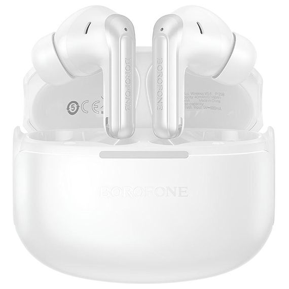 Беспроводные TWS наушники Borofone FQ9 Plus Peaceful ANC+ENC White | Зображення 2