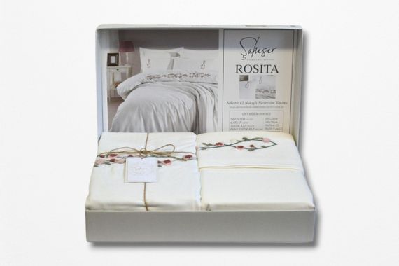 Постельное белье Saheser Ranforce Nakisli 200 х 220 см Rosita | Зображення 2