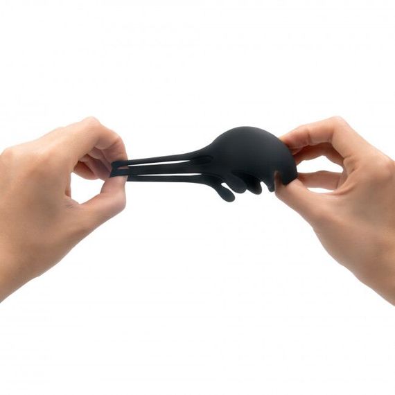 Ерекційне кільце з вібрацією і стимуляцією мошонки Dorcel FUN BAG, перезаряджуване | Зображення 3