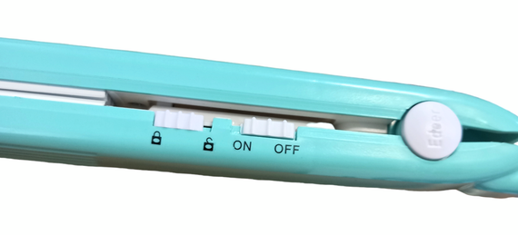 Плойка для волосся гофре щипці прасок стайлер портативна для подорожей дорожня Progemei GM — 2986 бірюзовий | Зображення 4