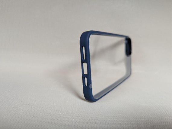 Чехол для iPhone 14 Plus / Айфон 14 Плюс, Protection Case, прозрачная спинка, противоударный, TPU, синий | Зображення 1