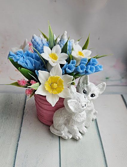 Мило ручної роботи кашпо котики | Зображення 4