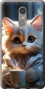 Чохол на Lenovo K6 Note Білий кіт "5646t-453-2448"