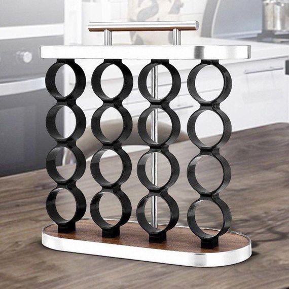 Набір баночок для спецій 16 шт, на підставці / Органайзер для зберігання приправ / Ємності для спецій | Зображення 4