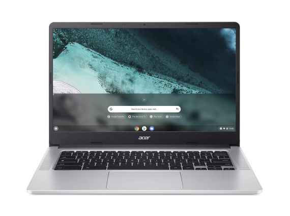 Ноутбук Acer Chromebook CB314-3HT 14' FHD IPS Touch, Intel P N6000, 8GB, F128GB, UMA, ChromeOS, сріблястий (NX.KB5EU.001) | Зображення 1
