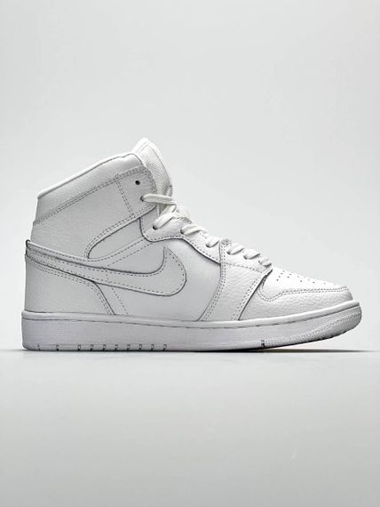 Кросовки Jordan 1 X High All White (Топ якість) весна/лето/осень | Зображення 6