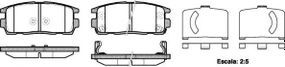 Колодка гальм. диск. CHEVROLET CAPTIVA задн. (вир-во REMSA) REMSA 126012 на VAUXHALL ANTARA (J26, H26)
