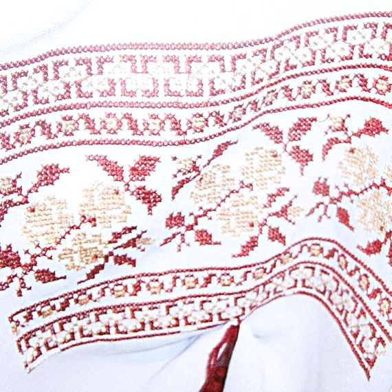 Рубашка Украинская вышиванка 487 цвет белый размер S | Зображення 1