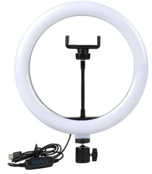 Кільцева LED-лампа S31 (1 кріп.тел.) (кер. на дроті) (USB) (30 см) | Зображення 1