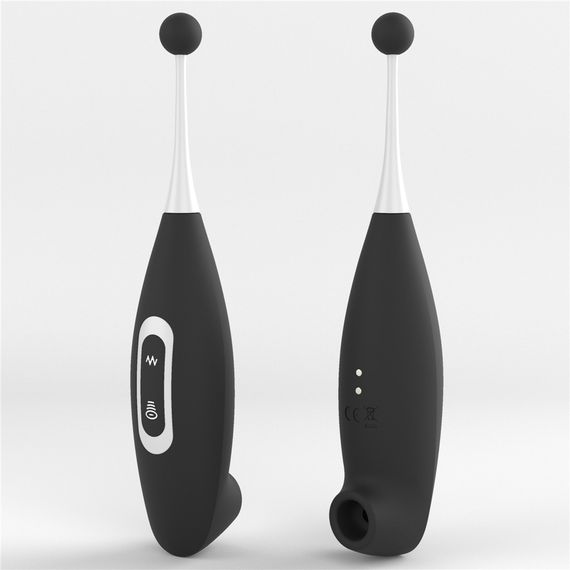 Кліторальний вібратор з вакуумним стимулятором IJOY Rechargeable Clit Pro, чорний | Зображення 5