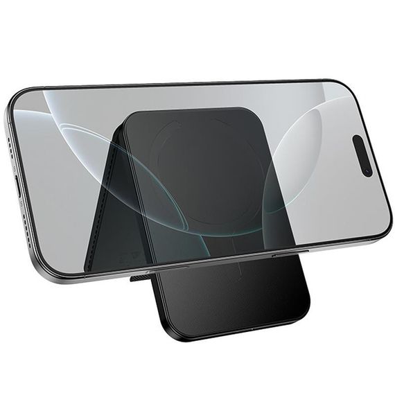 Кардхолдер магнитный Hoco E91I Tiger с трекером 120 mAh Black | Зображення 5