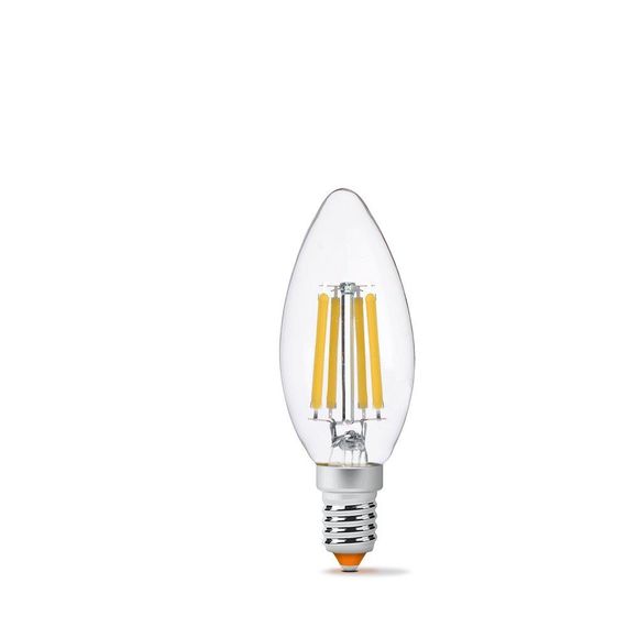 Світлодіодна лампа VIDEX Filament C37F 6W E14 4100K | Зображення 1