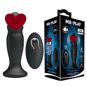 Анальный стимулятор с вибрацией и пультом ДУ - MR PLAY Super Power, BI-040085W-MR Sex Aura