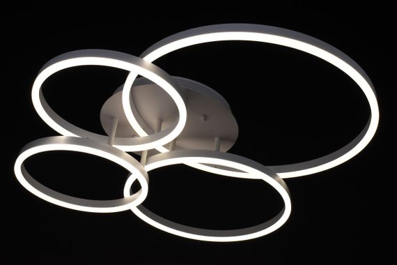 Люстра світлодіодна стельова LED світильник для квартири на стелю лед з пультом 27779 Білий 13х75х81 см. | Зображення 3