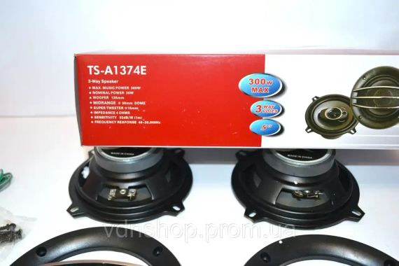 Автомобільні акустичні динаміки TS-A1374E 13 см / Колонка у машину | Зображення 2