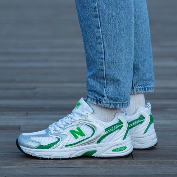 Літні кросівки New Balance колір білий/зелений | Зображення 2