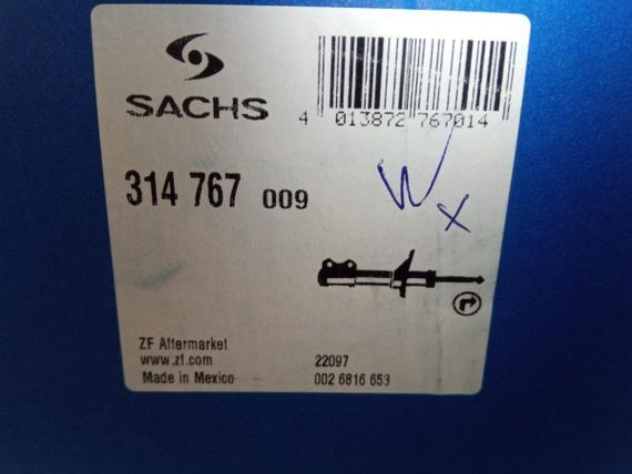 Амортизатор Aveo передній (газ-олія), SACHS (314 767) правий (96410168) | Зображення 1