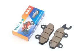 Колодки тормозные (диск)   4T GY6 50-150   (RACE/STORM, ухо в лево, черные)   YAD