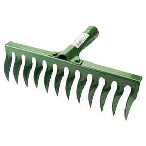 Граблі садові кручені Grad 12 зубів 320×82мм заклепувальне кріплення (5051915)