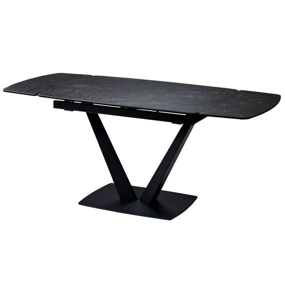 Стол керамический Concepto ELVI BLACK MARBLE 120-180 см черный | Зображення 6