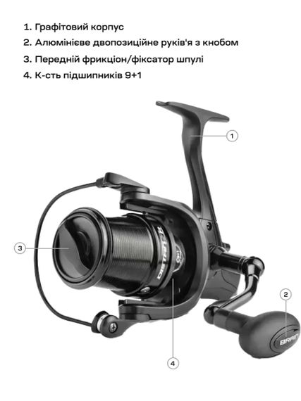 Котушка Brain Distanza 5000S 9+1BB | Зображення 6