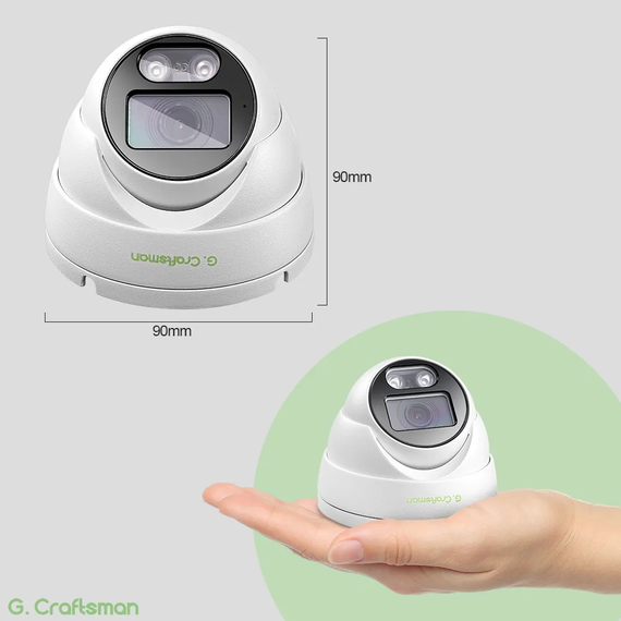 Стельова камера XMeye X 5MP 25FPS Indoor POE IP Focus: 2.8mm Білий (sv2739) | Зображення 6