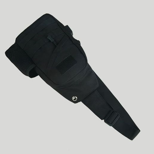 Тактична Чорна Сумка через плече, укріплена сумка-слінг барсетка тактична, Грудна кроссбоді | Зображення 4