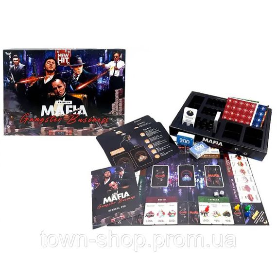 Настольная экономическая игра "MAFIA. Gangster Business. Premium" MAF-03-01U на украинском языке | Зображення 1