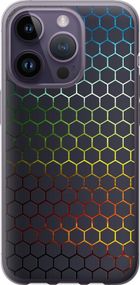 Чехол на iPhone 14 Pro Переливающиеся соты "498u-2646-17620"