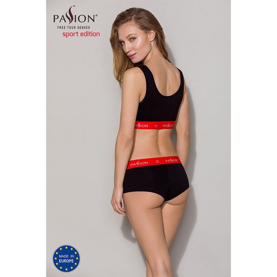 Спортивний топ на широких бретелях Passion PS003 TOP S, black | Зображення 6