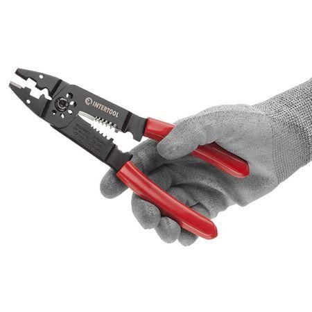 Клещи для обжима контактов и снятия изоляции 0.5-6.0мм INTERTOOL (HT-7056) | Зображення 4