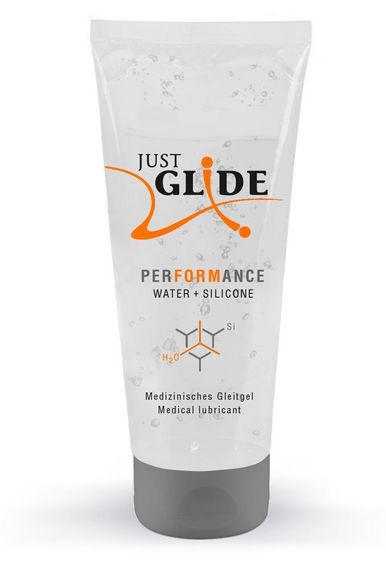 Лубрикант Just Glide Performance на водно-силіконовій основі, 200 мл