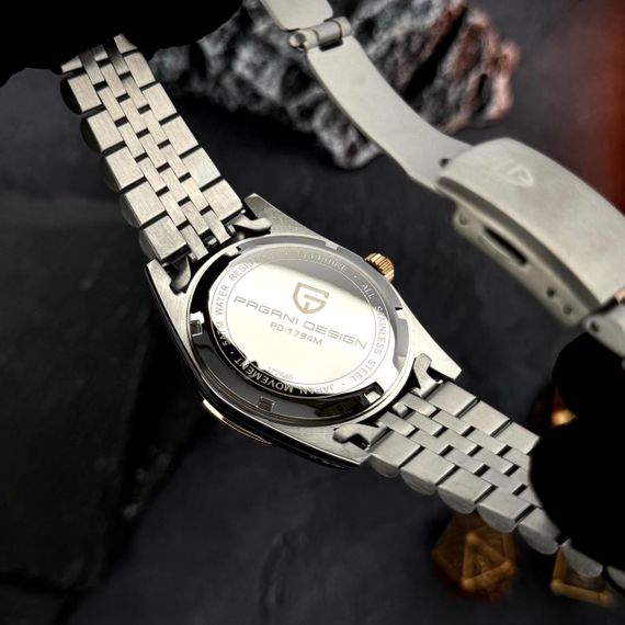 Чоловічий годинник Pagani Design PD-1794M Silver-Rose Gold-Black | Зображення 6
