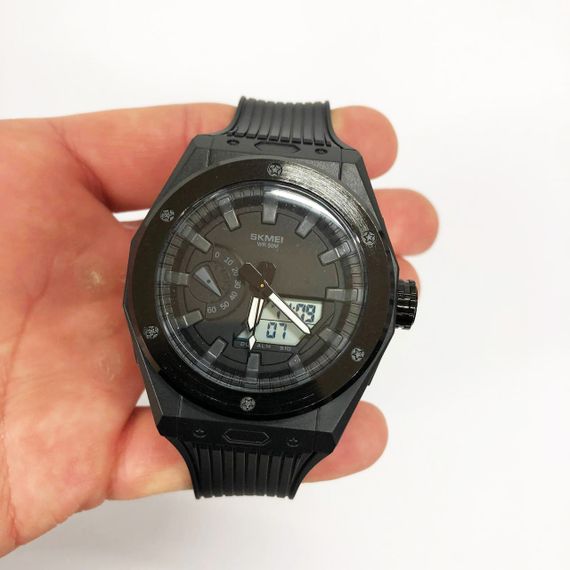 Мужские водостойкие кварцевые часы, Военные часы с батарейкой Модные наручные электронные VK-26 | Зображення 7