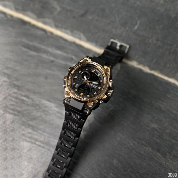Чоловічий годинник Sanda 739 Black-Gold | Зображення 8