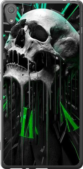 Чехол на Sony Xperia XA F3112 Череп-часы "4100u-399-17620"