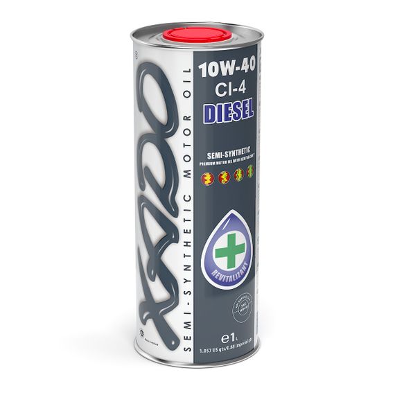 Напівсинтетична моторна олива 10W-40 CI-4 Diesel XADO Atomic Oil жерстяна банка 1 л