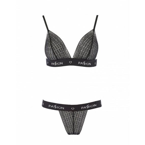 Комплект белья Passion Exclusive GLAMISS SET S/M, black | Зображення 2