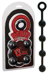 Анальные шарики ЧЕРНЫЙ СИЛИКОН (4 шт.) sexstyle