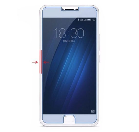 Закаленное защитное стекло для Meizu U10 | Зображення 1