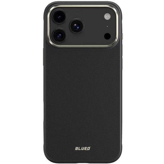 TPU+PC чохол Blueo Aramid Fiber with MagSafe для Apple iPhone 17 Pro (6.3") Black | Зображення 1