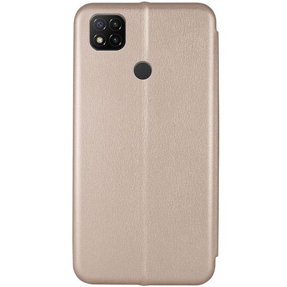Шкіряний чохол-книжка Classy для Xiaomi Redmi 9C / 10A Золотий | Зображення 1
