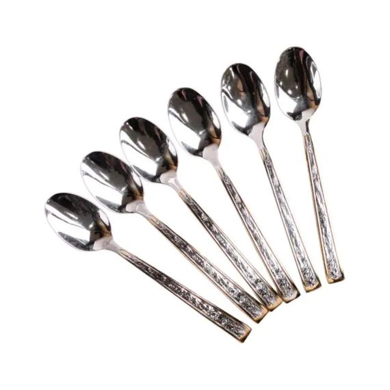 Набір столових чайних з нержавіючої сталі 6 штук столовий набір HP96921 | Зображення 2