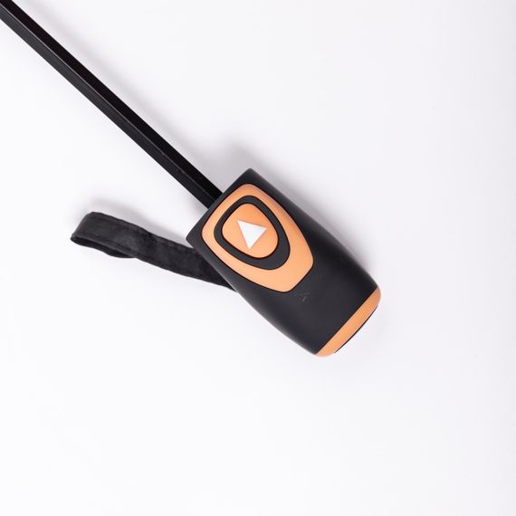 Парасолька напівавтомат з принтом міцна з поліестеру діаметр 97 см Чорна HP-23-2B | Зображення 5