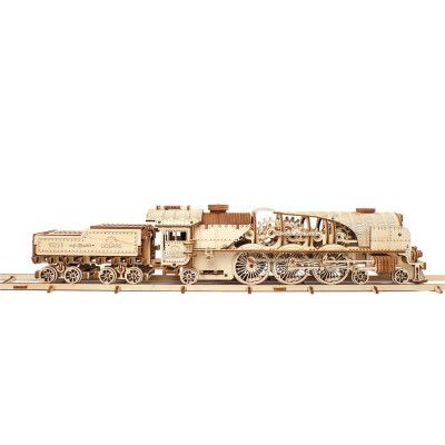 Конструктор Ugears Локомотив з тендером V-Експрес (70058) | Зображення 9