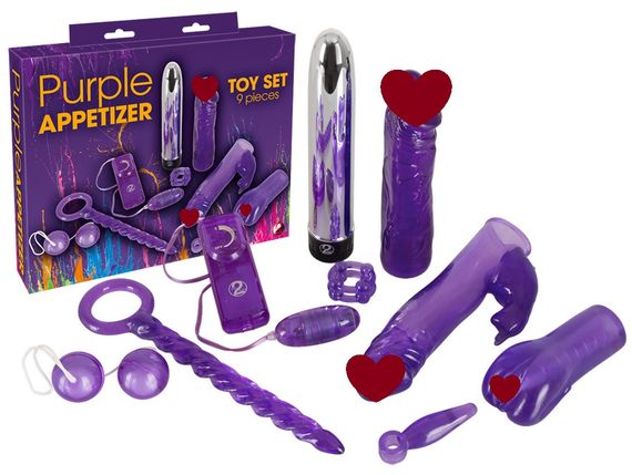Набор секс игрушек Purple AppetizerAkcesoria erotyczne sexstyle