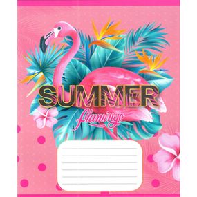 Тетрадь ученическая "Розовый фламинго" 012-500059K-4 в клетку, 12 листов (959050)