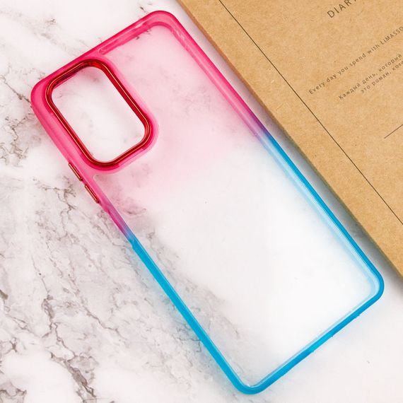 Чохол TPU+PC Fresh sip series для Realme C67 4G Бірюзовий / Рожевий | Зображення 2